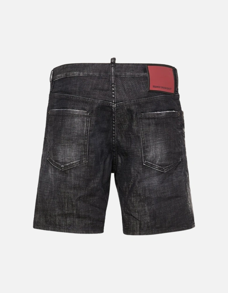 Marine Bermuda Denim Black Shorts