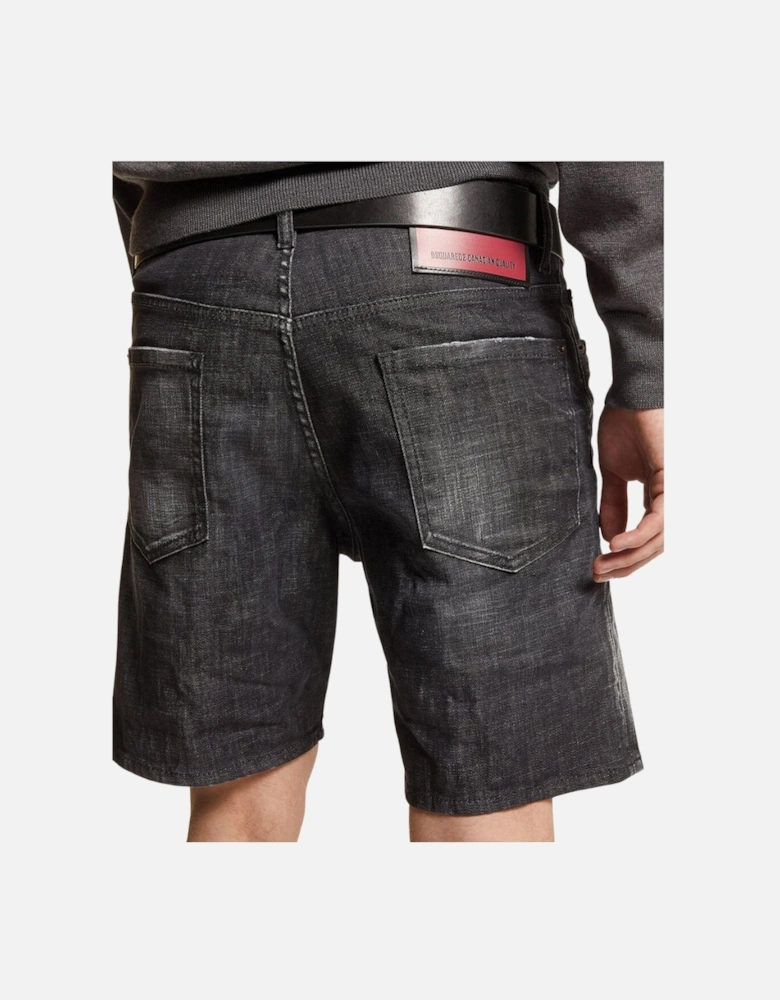 Marine Bermuda Denim Black Shorts