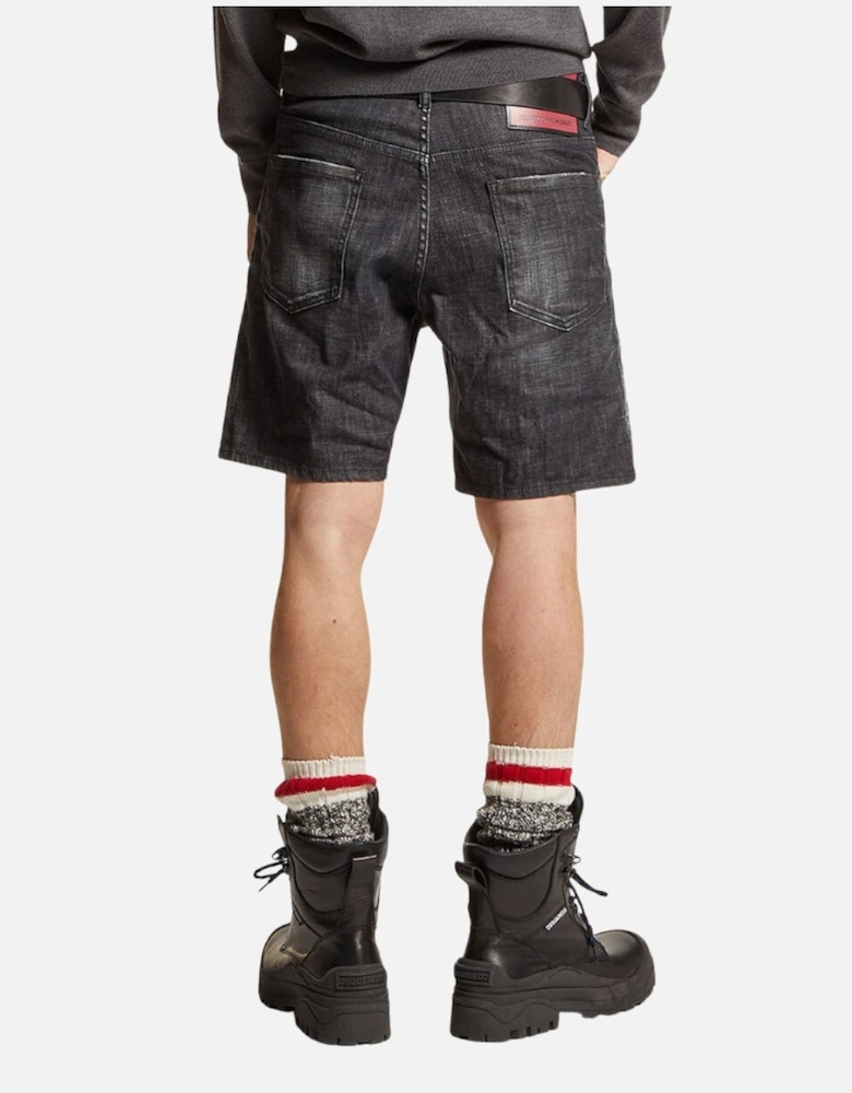 Marine Bermuda Denim Black Shorts