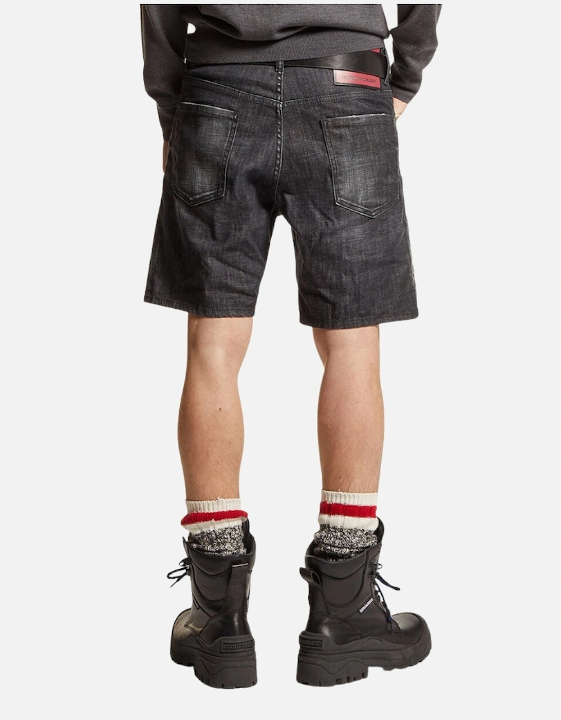 Marine Bermuda Denim Black Shorts