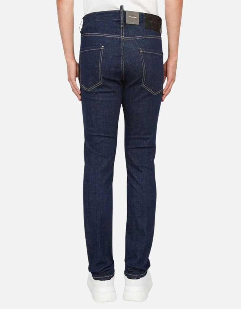 Dark Navy Blue Rinse Wash Cool Guy Jeans