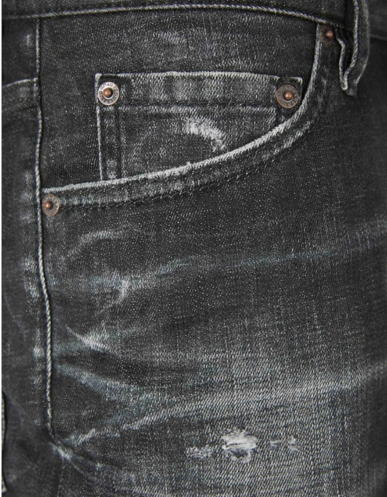 Marine Bermuda Denim Black Shorts