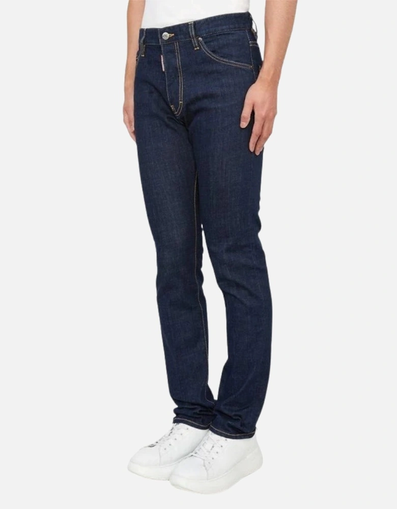 Dark Navy Blue Rinse Wash Cool Guy Jeans
