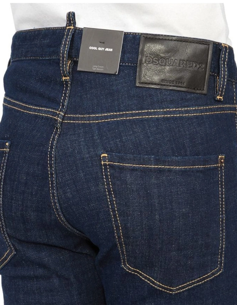 Dark Navy Blue Rinse Wash Cool Guy Jeans