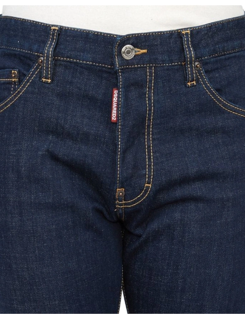 Dark Navy Blue Rinse Wash Cool Guy Jeans