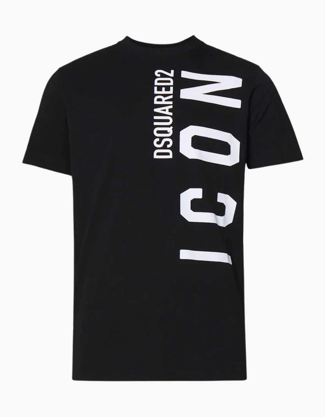 Dsquared2 Men's Black T-Shirt Icon White Logo  38 M