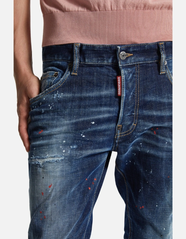 Medium Easy Wash Skater Navy Blue Jeans