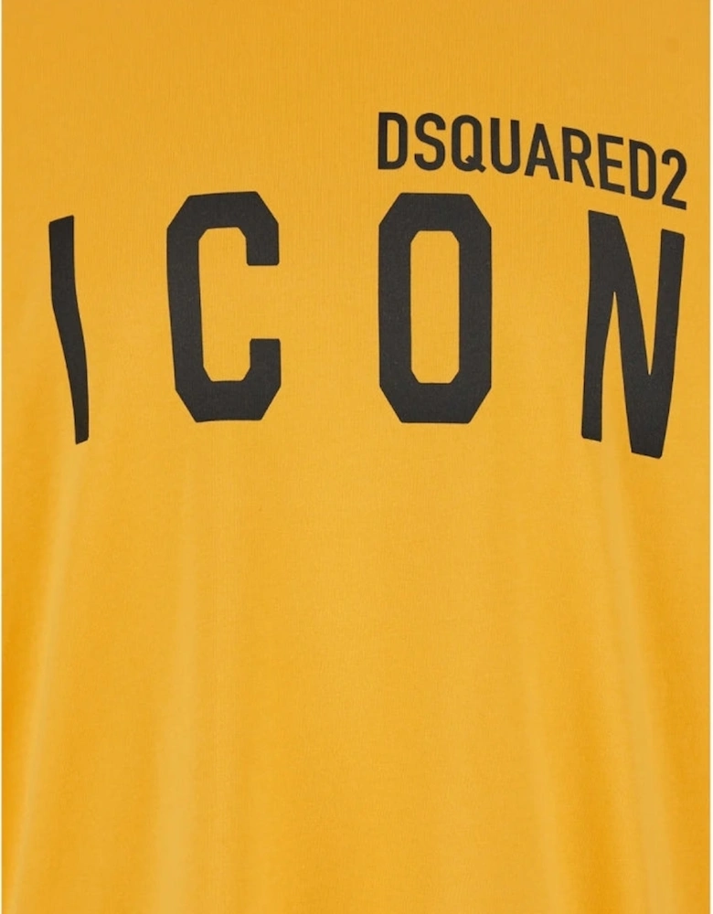 Sunflower Yellow T-shirt Large Icon Black Logo