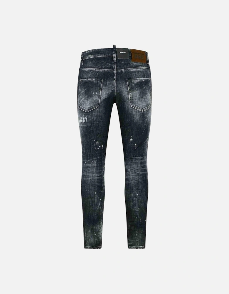 Black Rocky Mountains Wash Skater Jeans