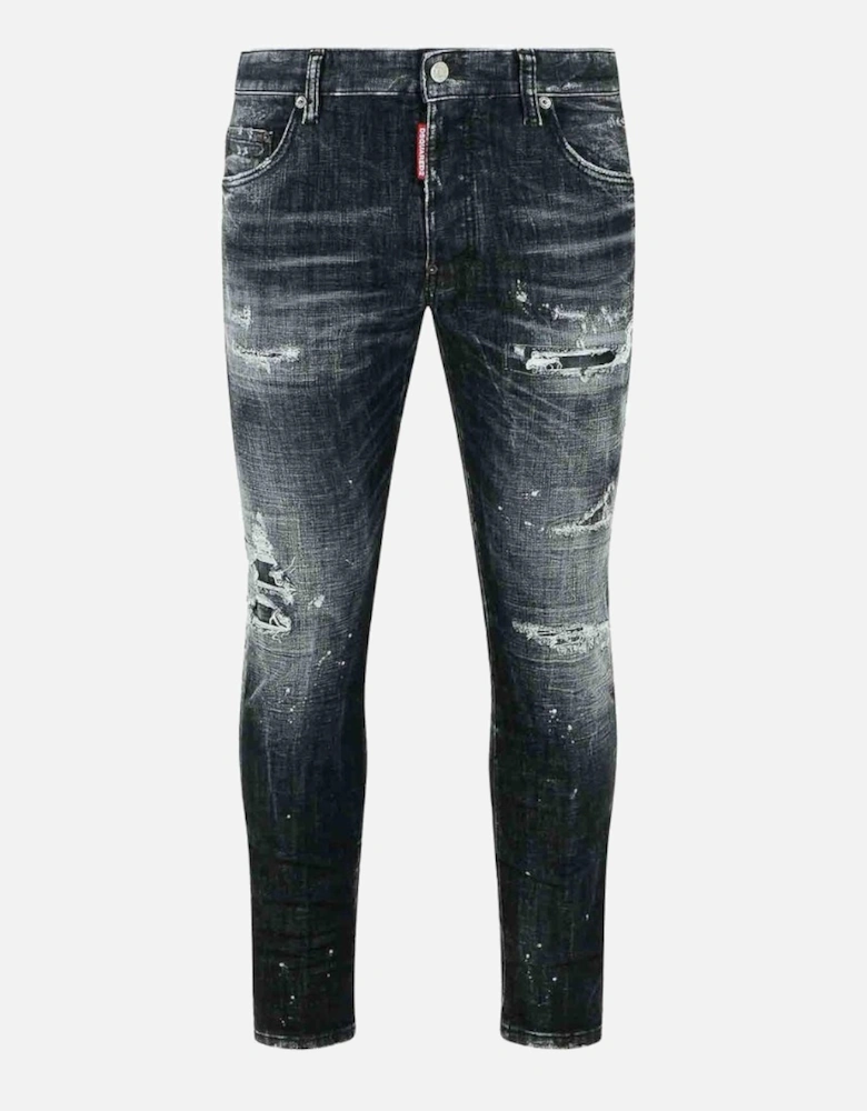 Black Rocky Mountains Wash Skater Jeans
