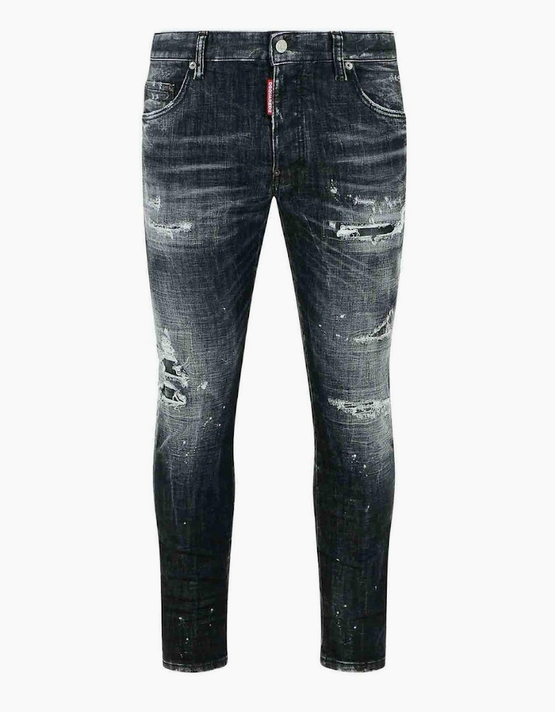 Dsquared2 Men's Navy Black Rocky Mountains Wash Skater Jeans  32/32 W32