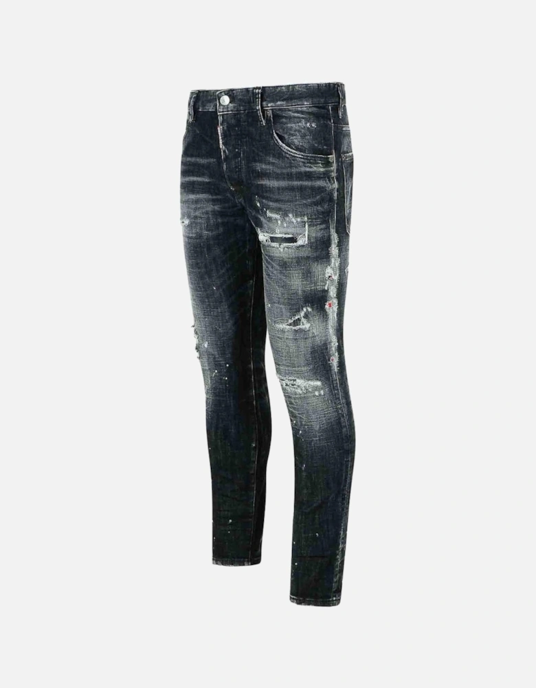 Black Rocky Mountains Wash Skater Jeans