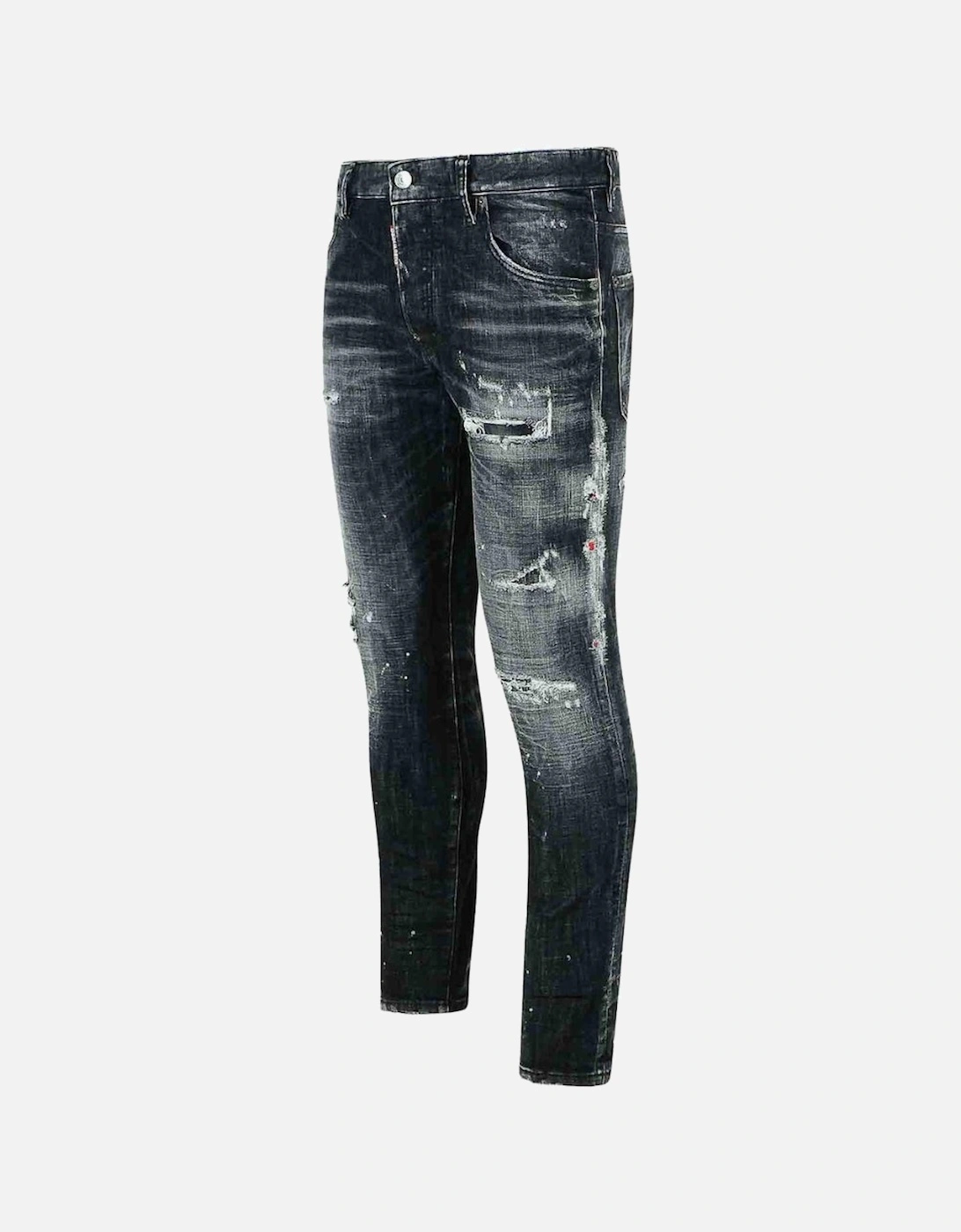 Black Rocky Mountains Wash Skater Jeans