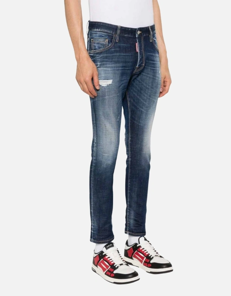 Dark Navy Blue Skater fit Jeans