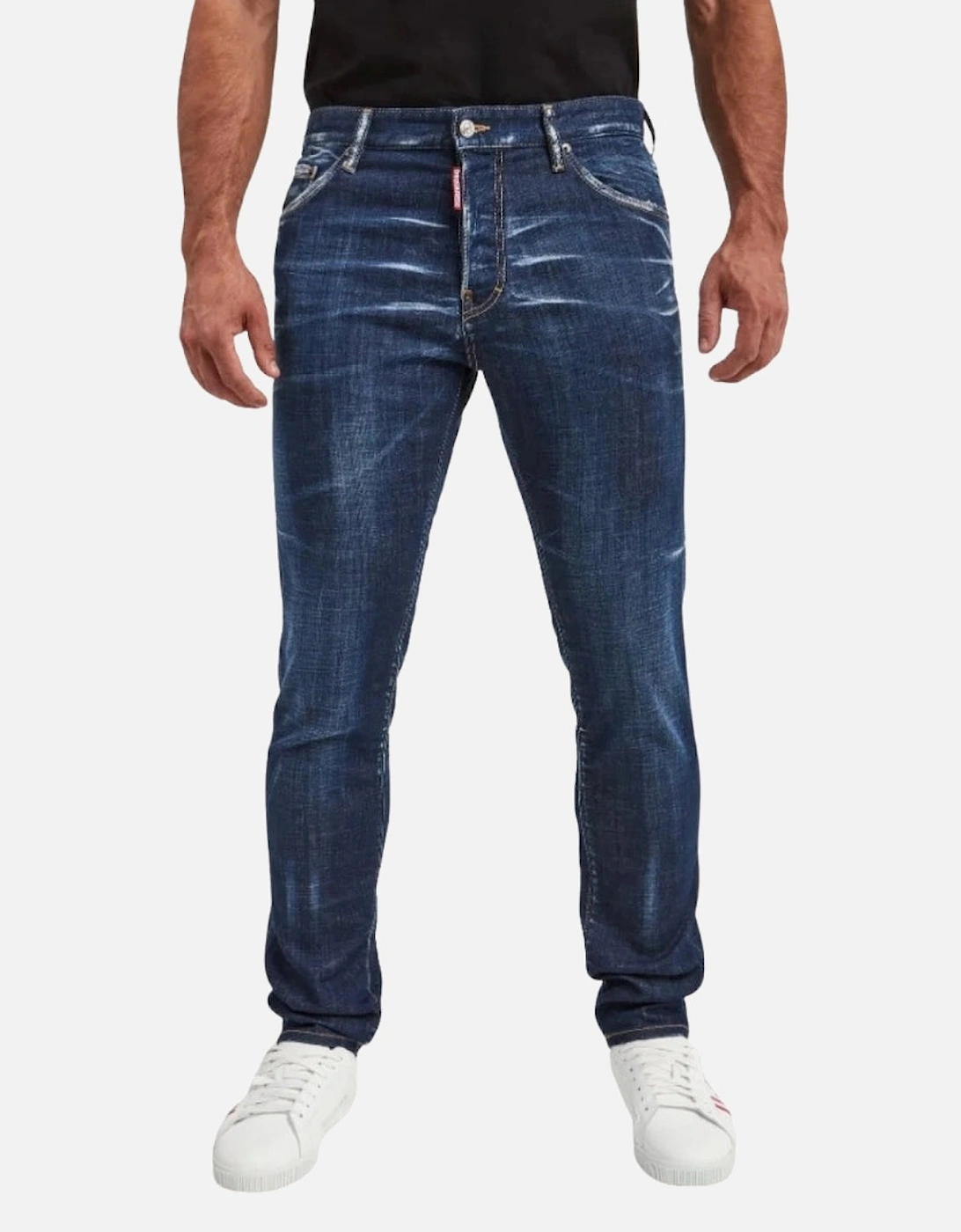Dark Navy Blue Clean Wash Cool Guy Jeans