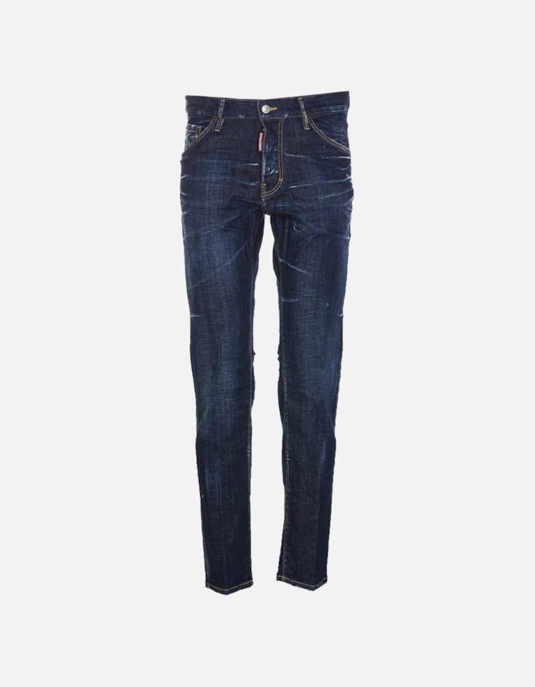 Dark Navy Blue Clean Wash Cool Guy Jeans