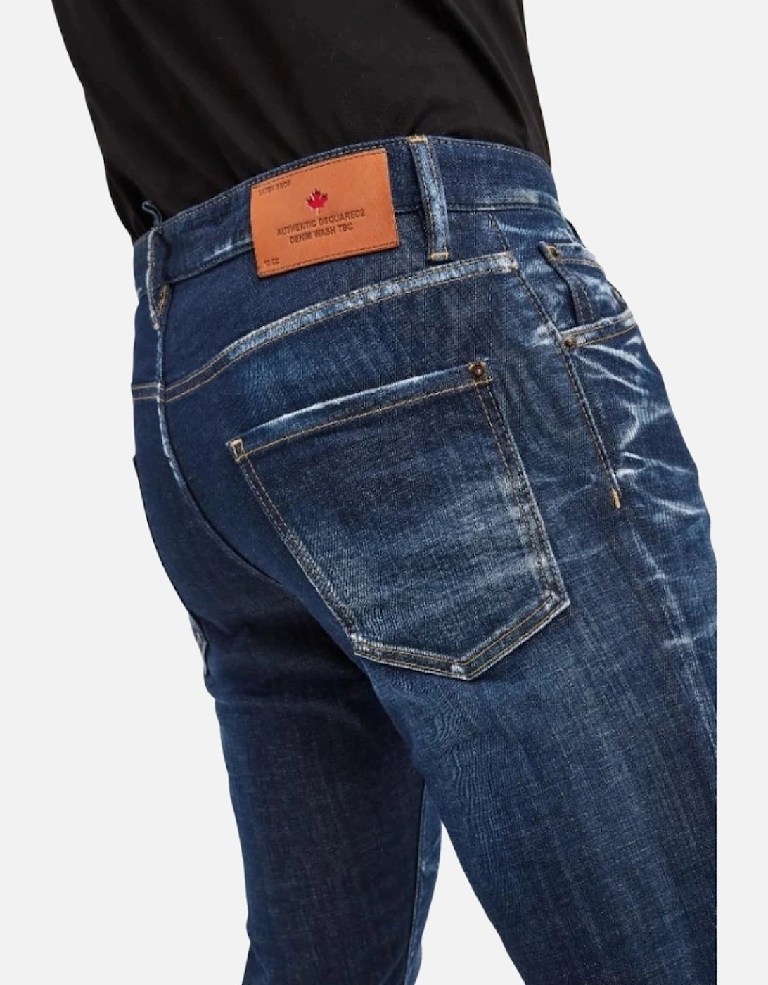 Dark Navy Blue Clean Wash Cool Guy Jeans