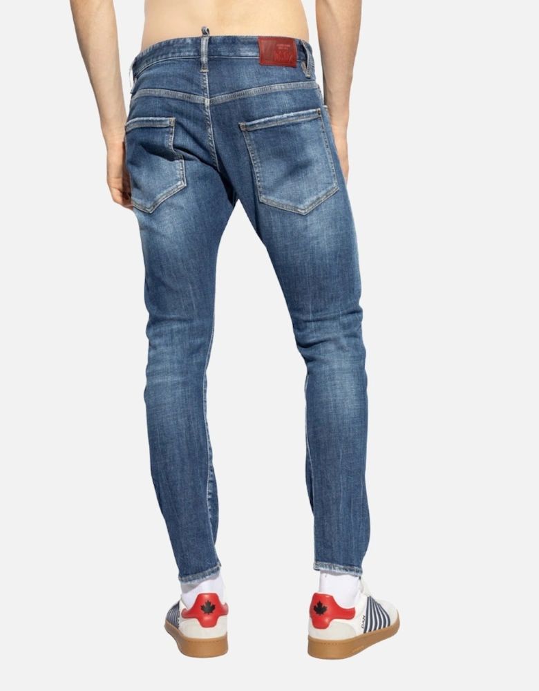 Navy Blue Sexy Twist Jeans