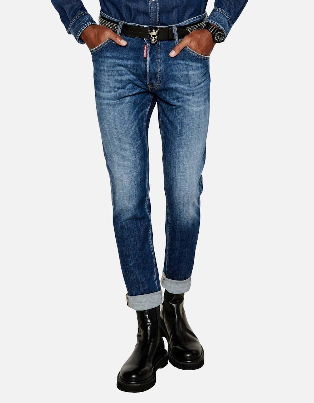 Navy Blue Cool Guy Jeans