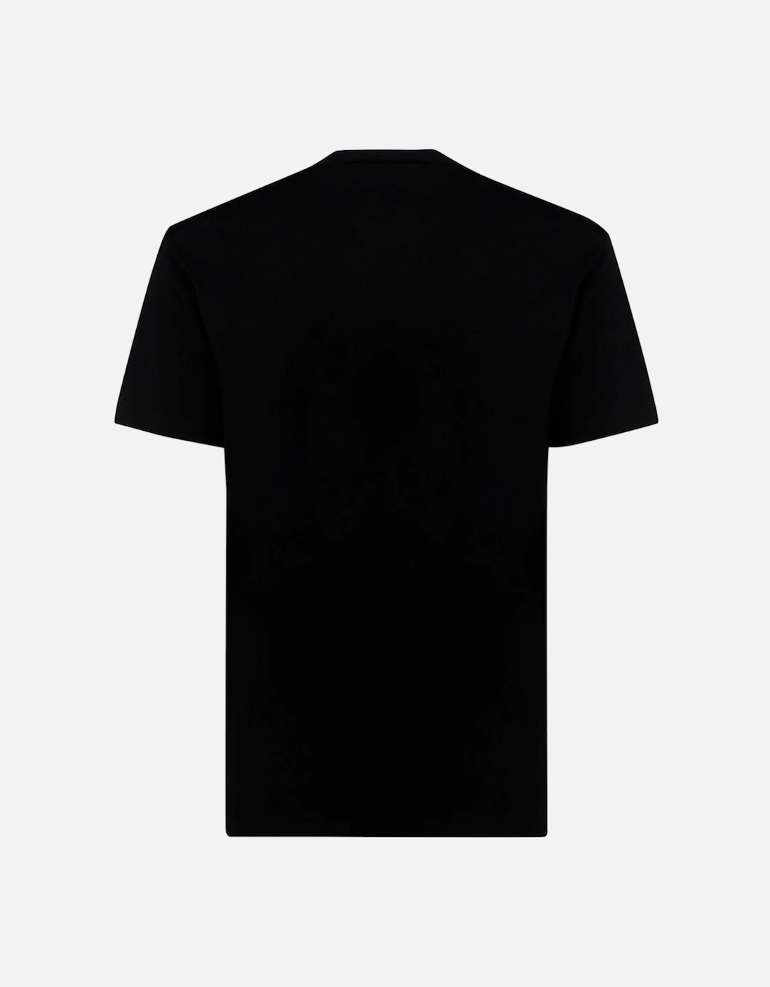 Black T-shirt White Large Icon Cool Logo