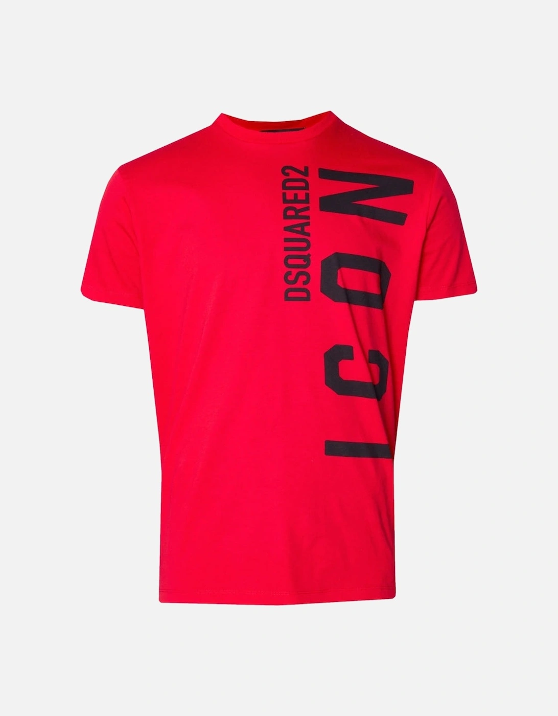 Red T-shirt Large Black Icon Logo, 5 of 4