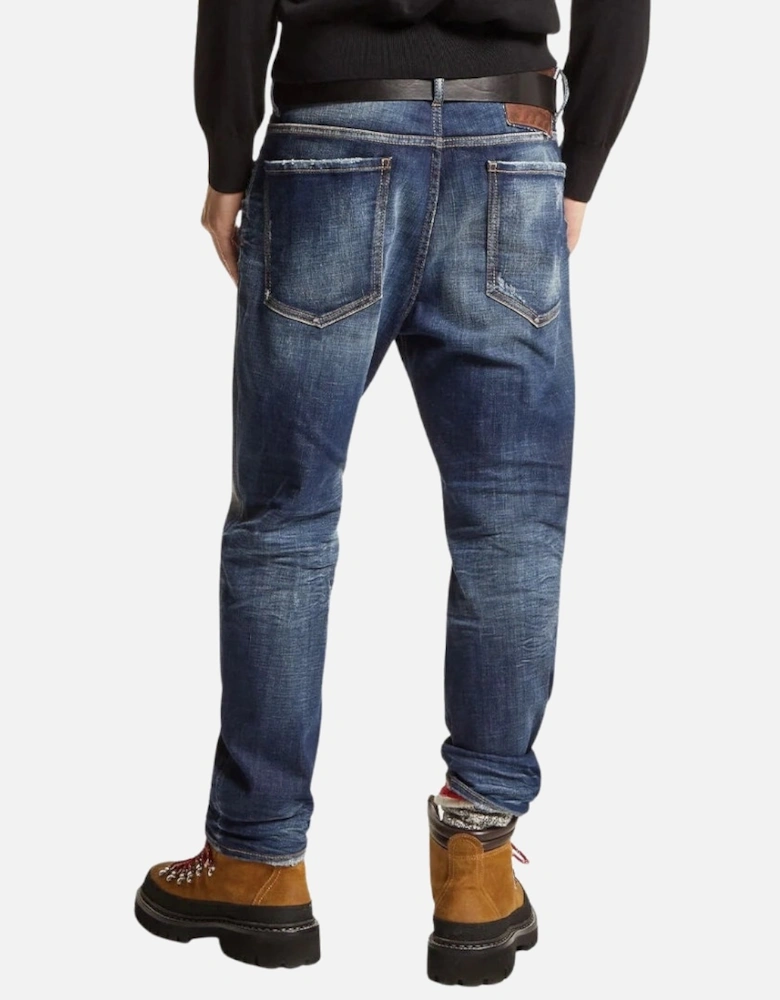 Dark Navy Blue Desert Wash Bro Jeans