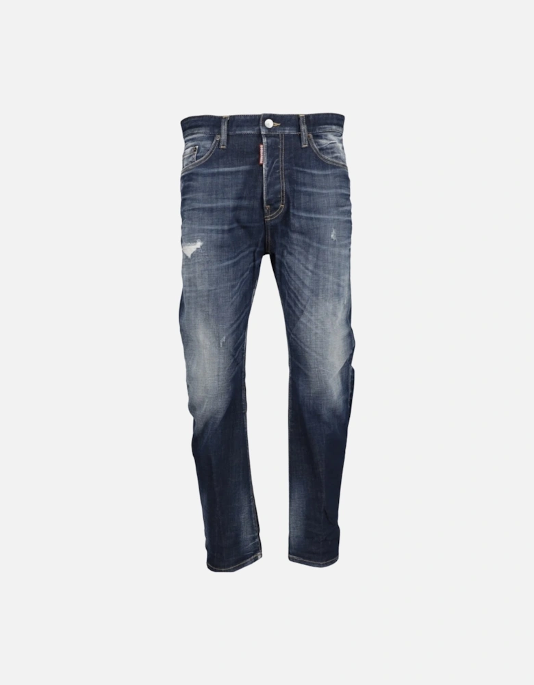 Dark Navy Blue Desert Wash Bro Jeans