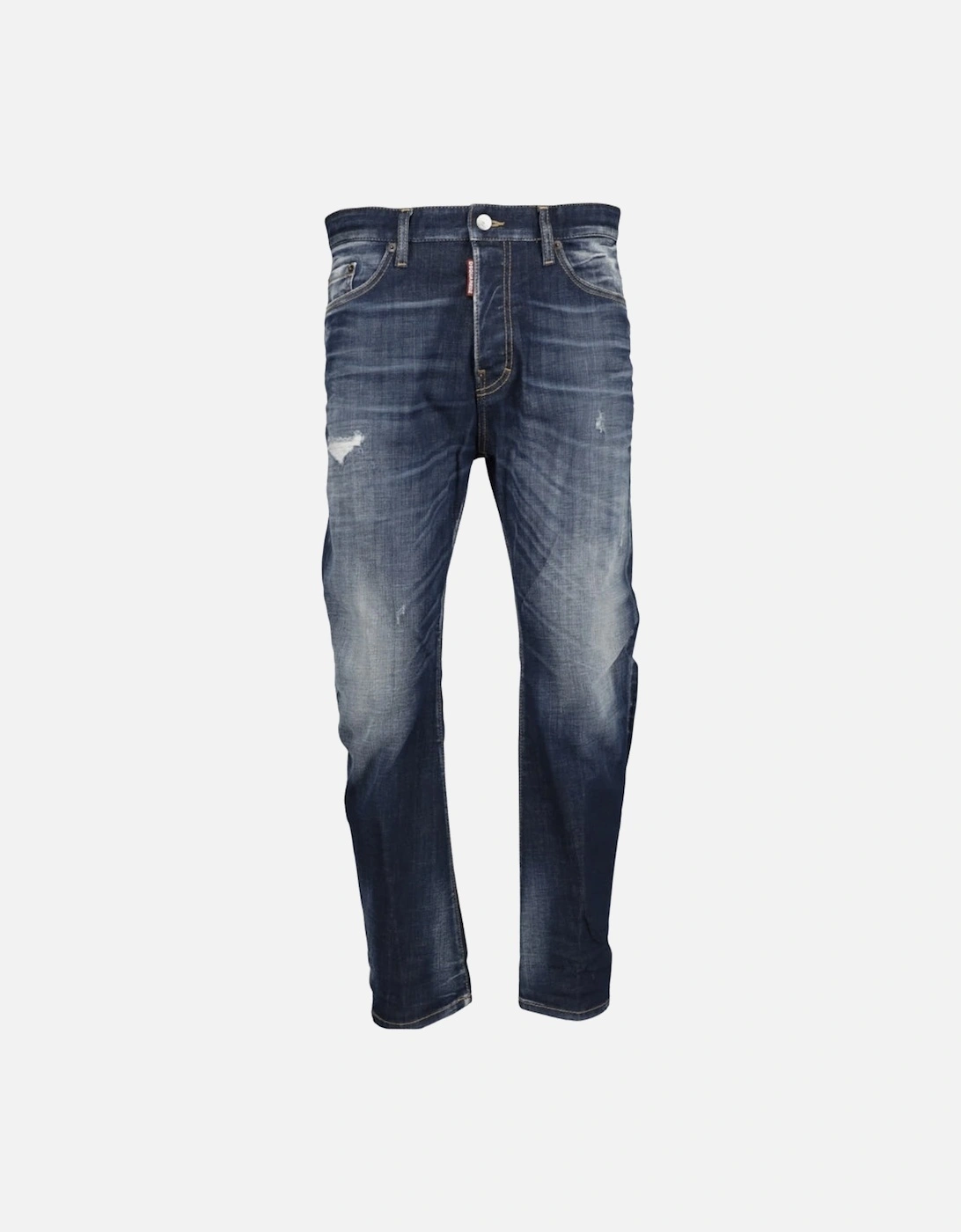 Dark Navy Blue Desert Wash Bro Jeans, 7 of 6