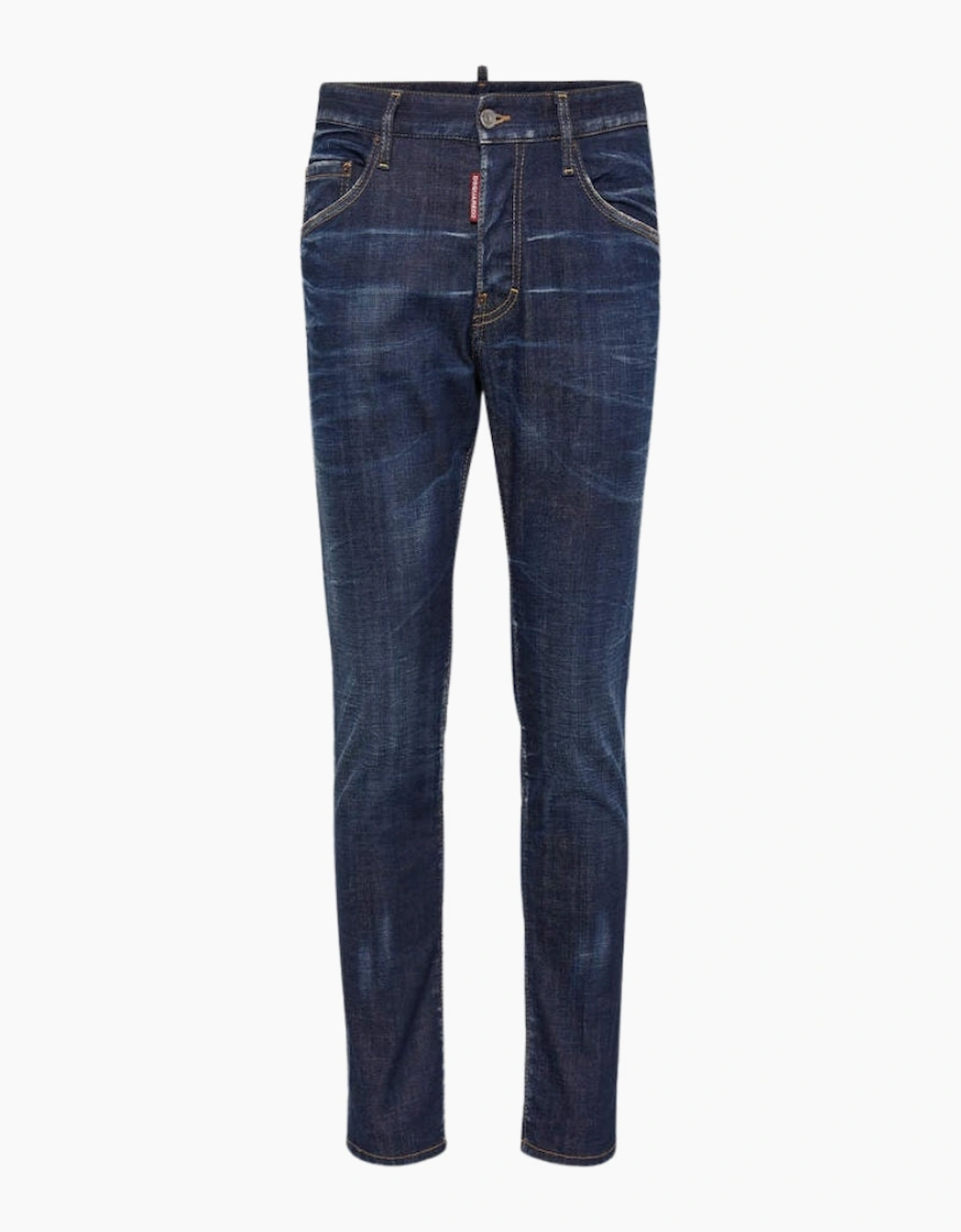 Dsquared2 Men's Navy Dark Blue Clean Wash Skater Jeans  40/32 W40
