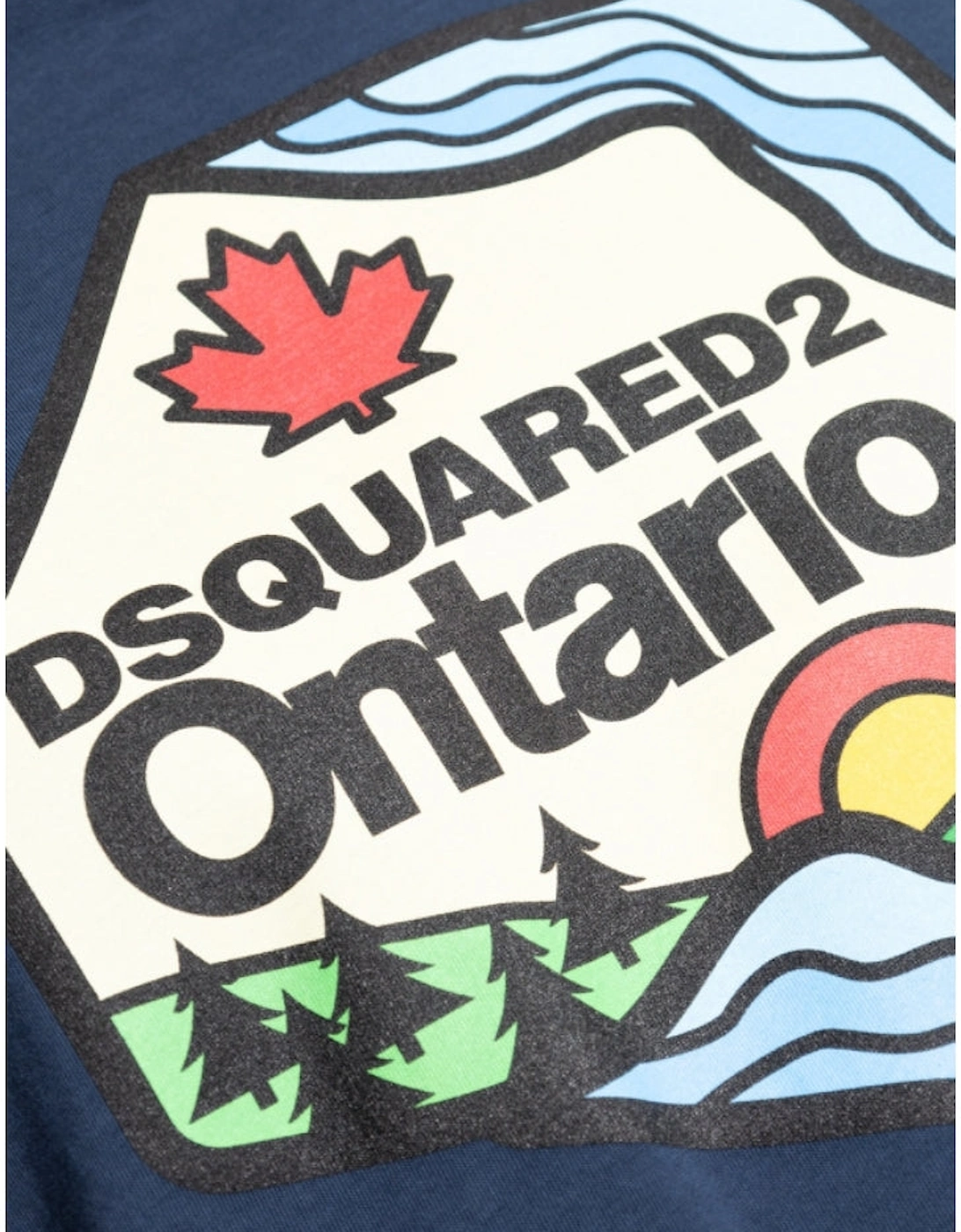 Ontario Logo Navy Blue T-Shirt