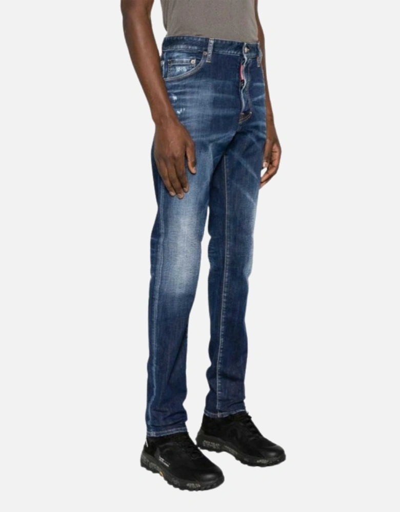Navy Blue Cool Guy Skinny Jeans