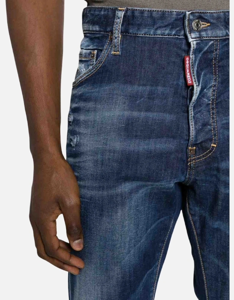 Navy Blue Cool Guy Skinny Jeans