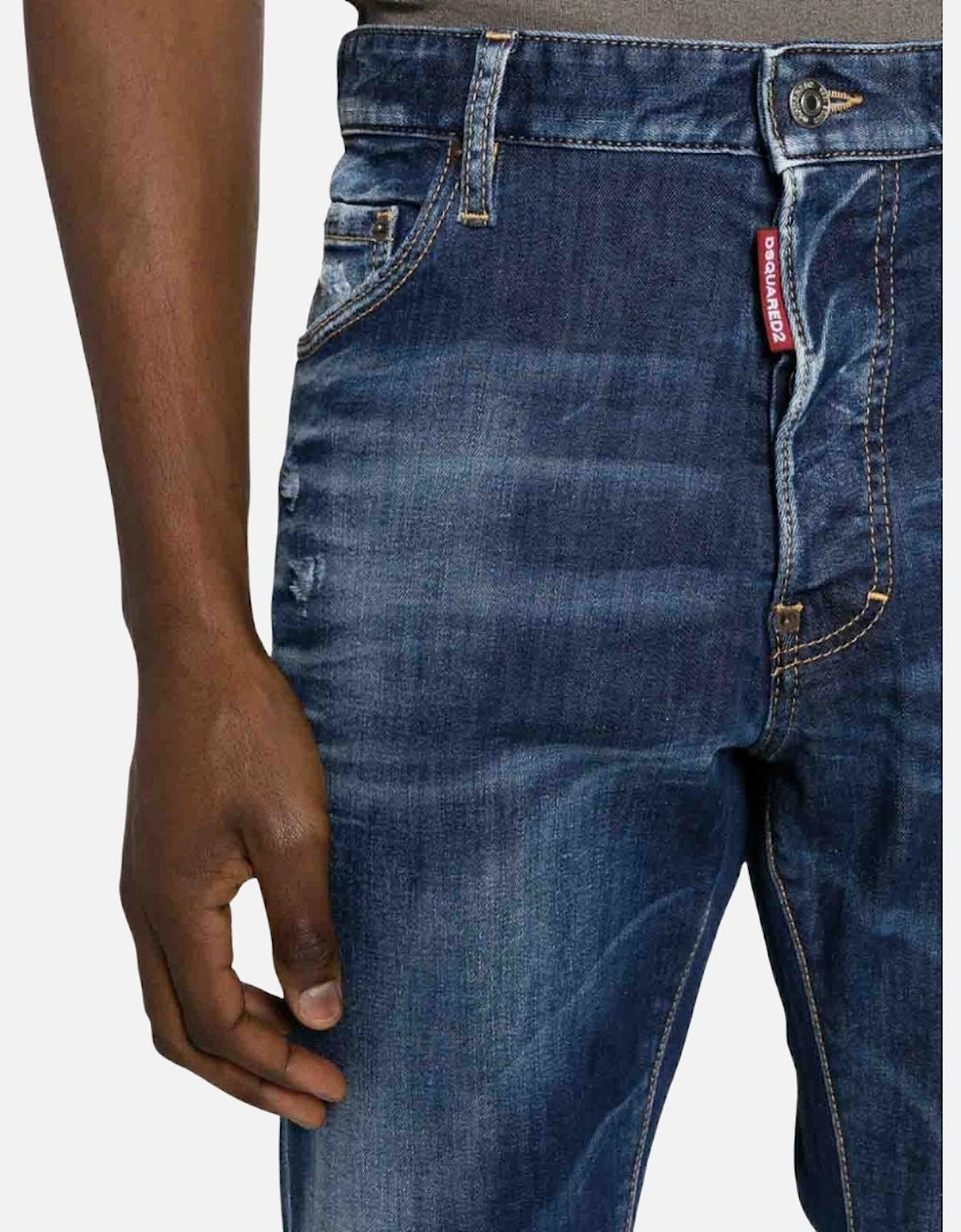 Navy Blue Cool Guy Skinny Jeans