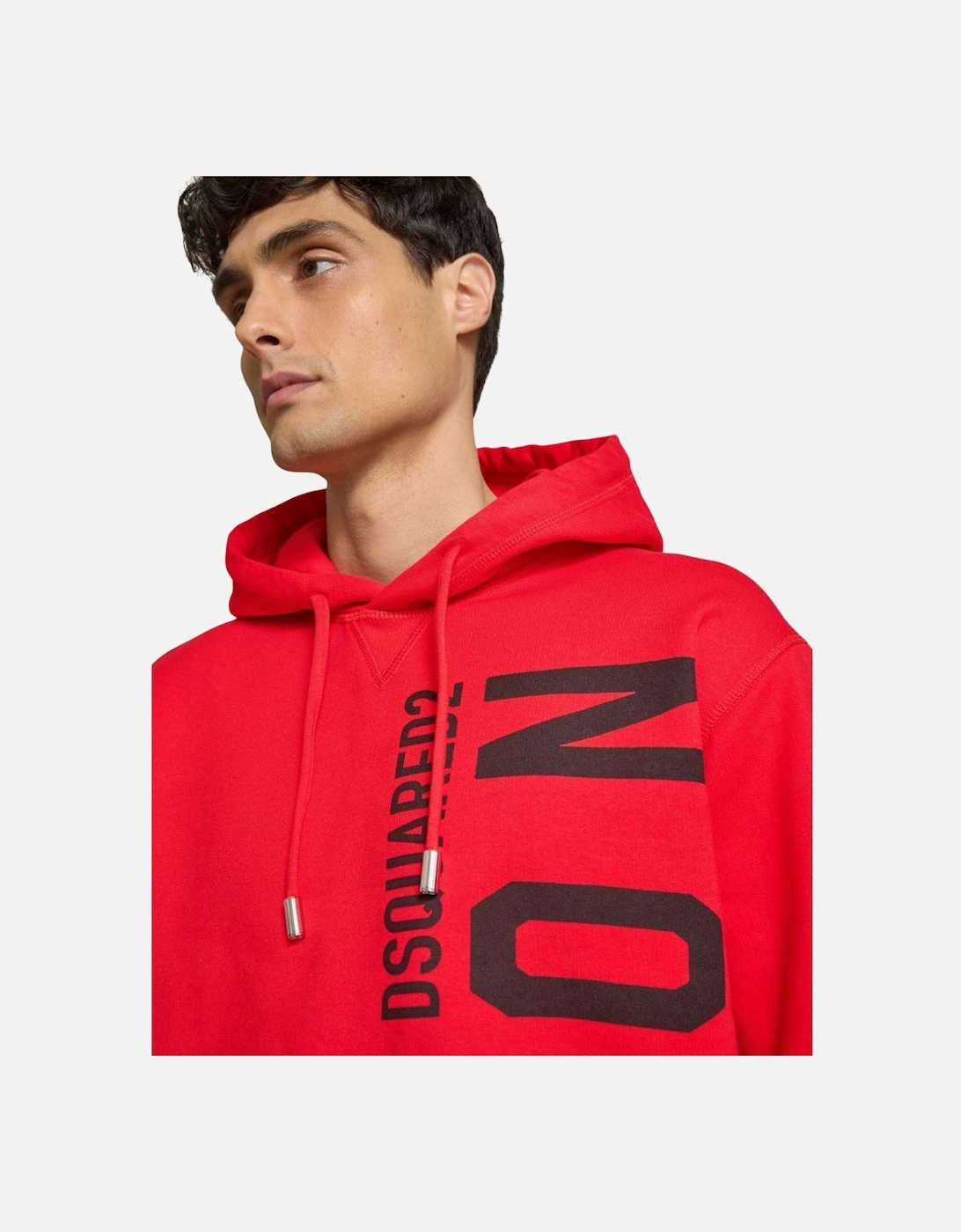 Red Hoodie Large Black Icon Logo