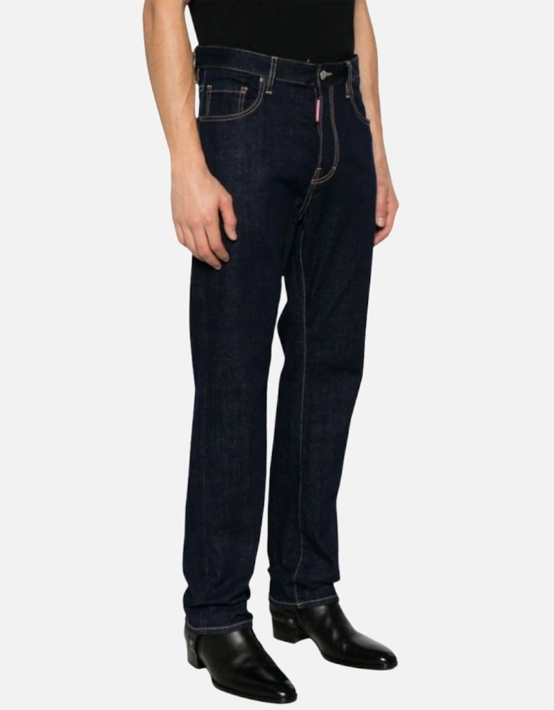 Dark Navy Blue Rinse Wash 642 Jeans