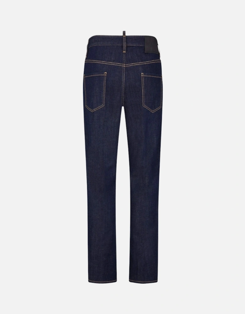 Dark Navy Blue Rinse Wash 642 Jeans