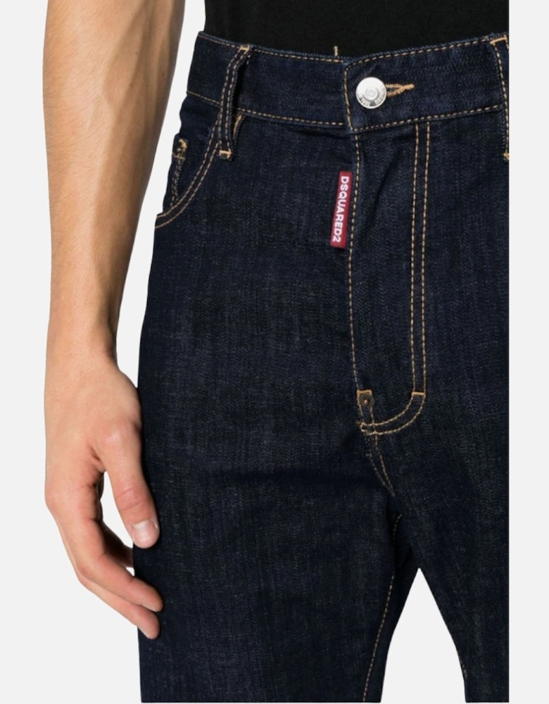 Dark Navy Blue Rinse Wash 642 Jeans