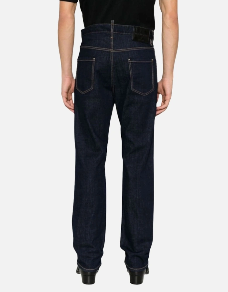 Dark Navy Blue Rinse Wash 642 Jeans