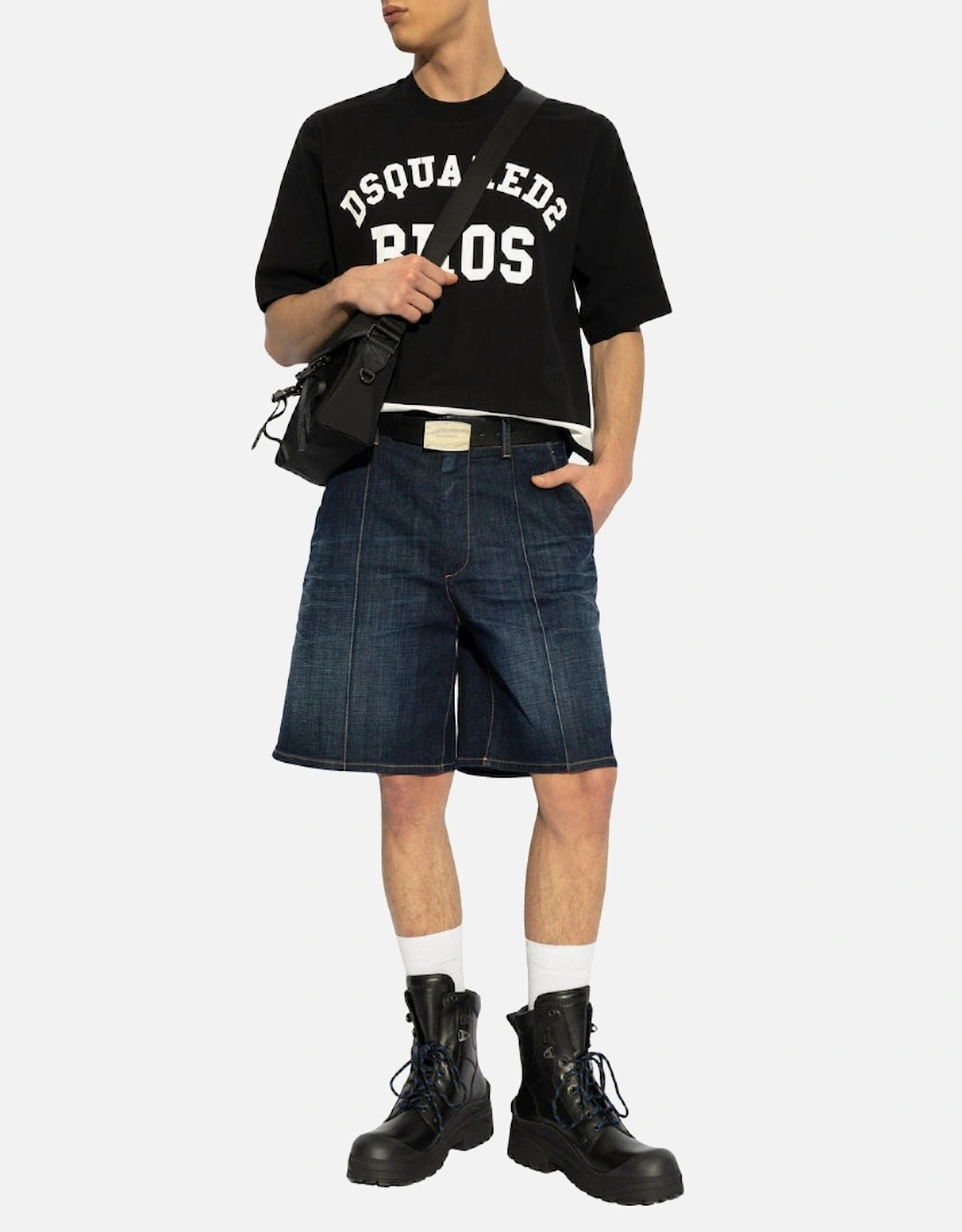 Dark Bermuda Shorts Denim Navy Blue