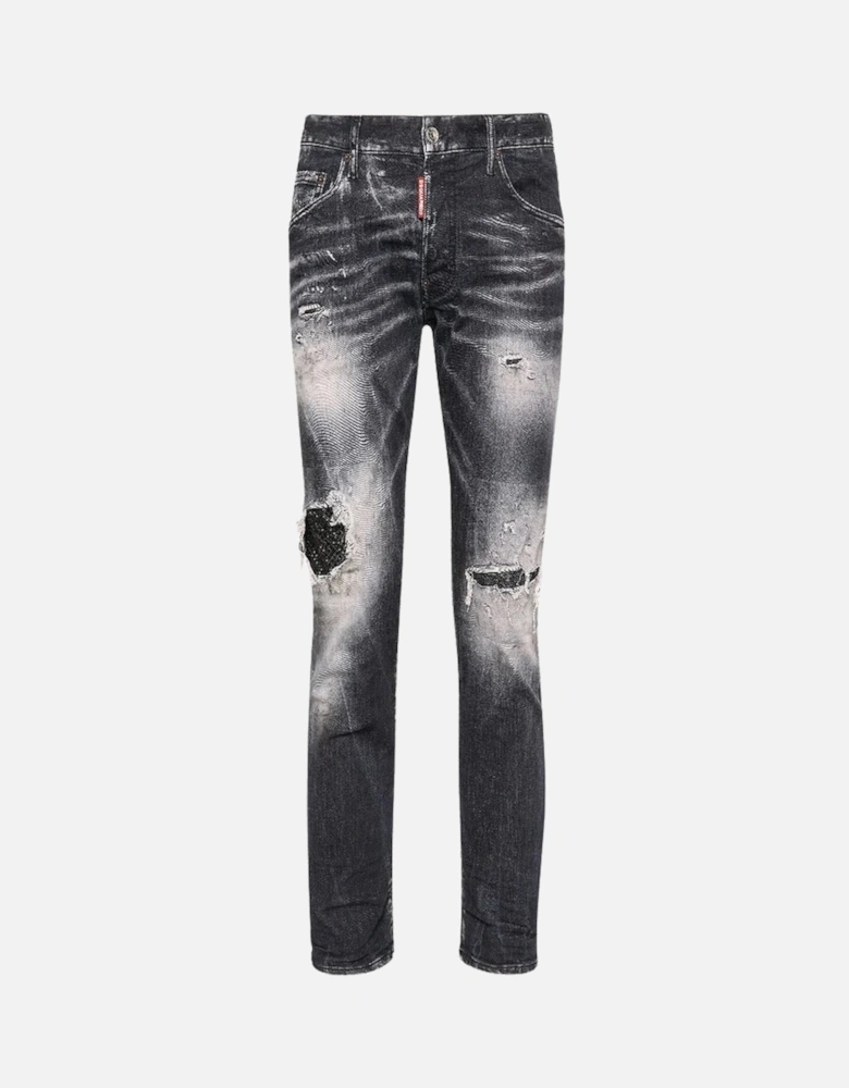 Black Jet Set Wash Skater Jeans