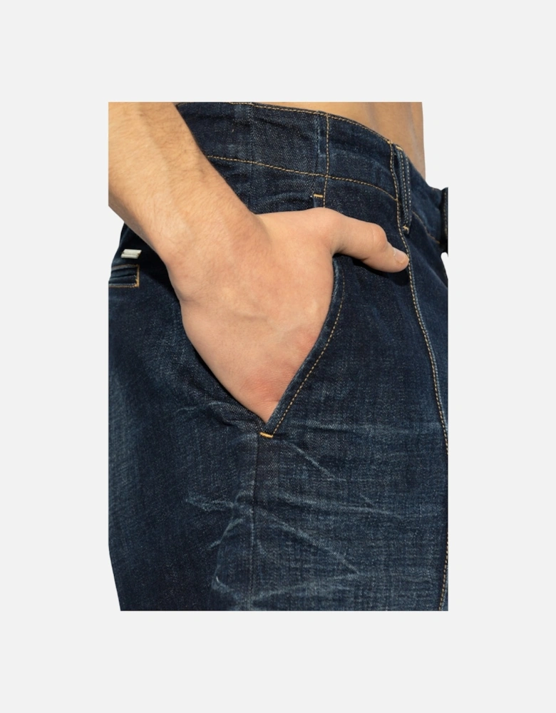 Dark Bermuda Shorts Denim Navy Blue