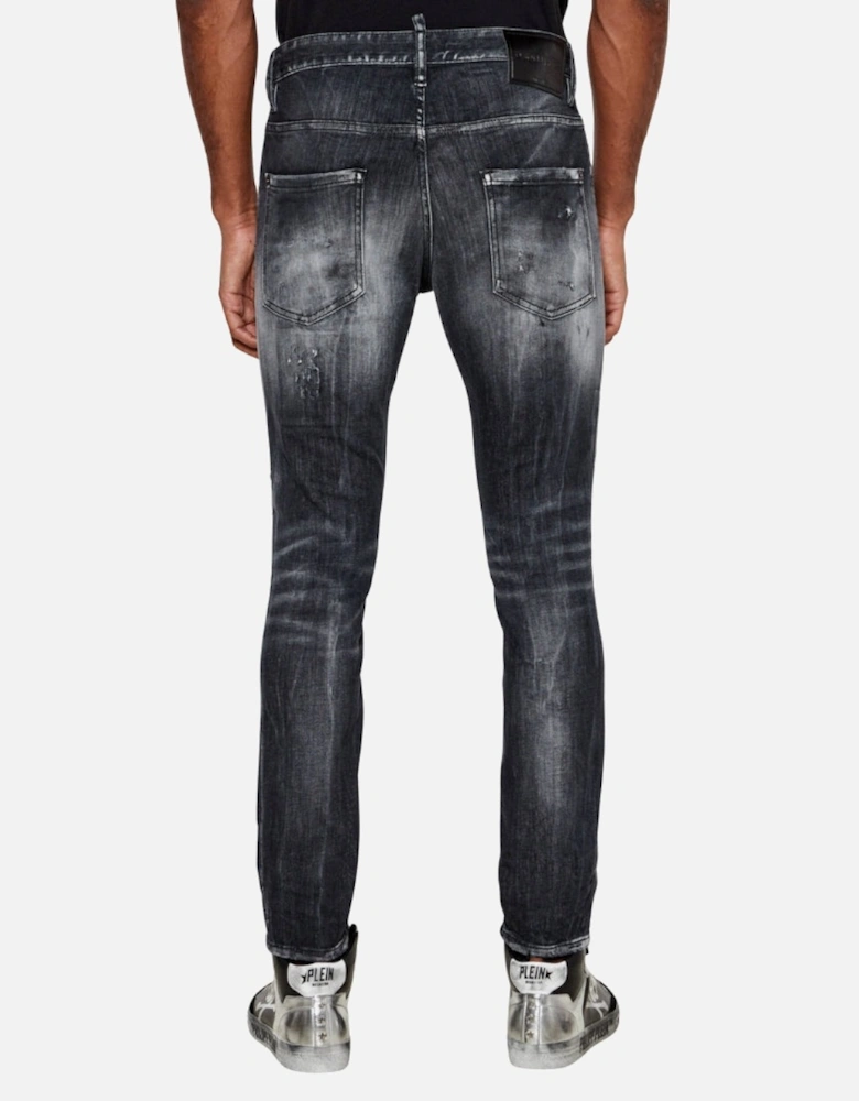 Black Jet Set Wash Skater Jeans
