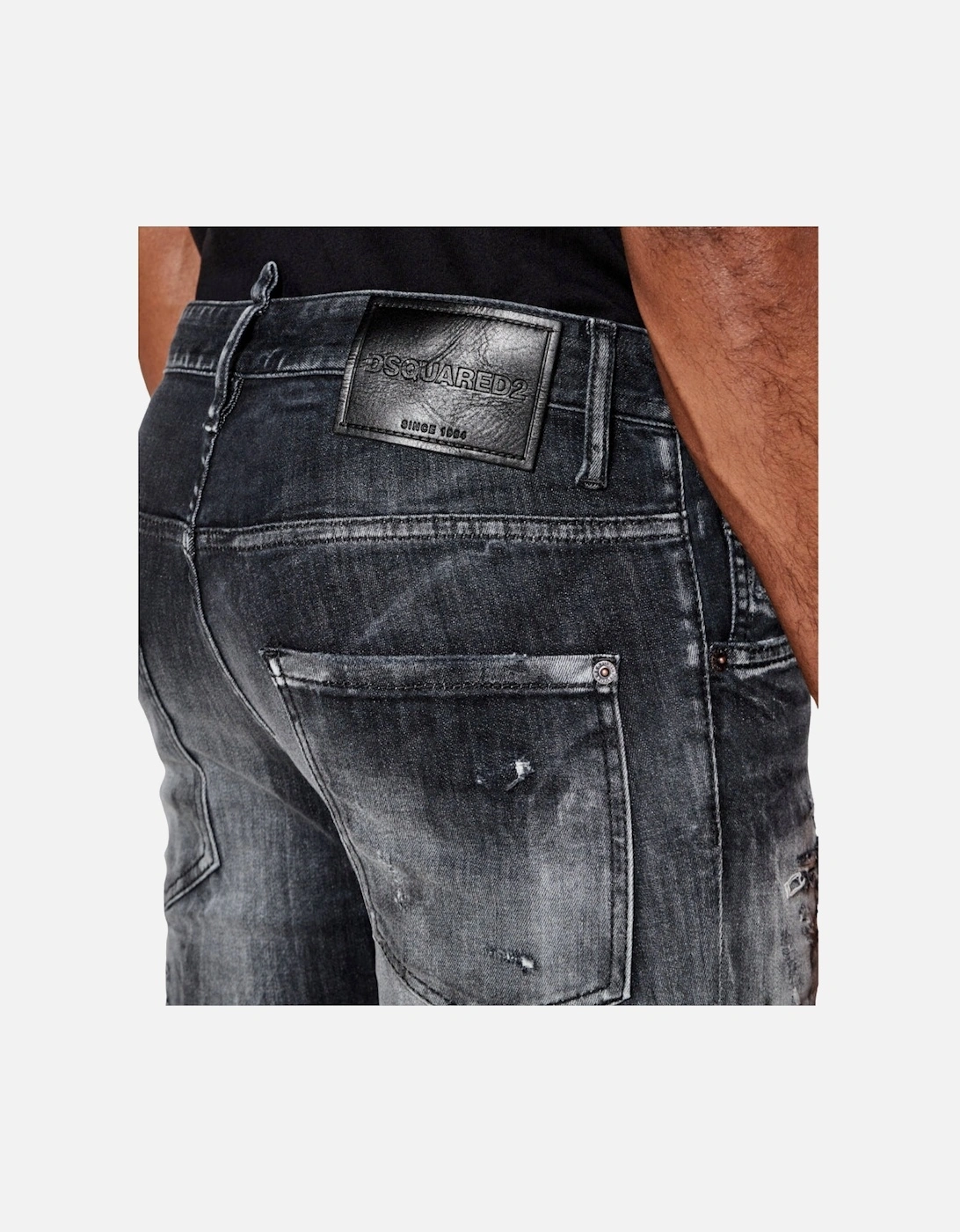 Black Jet Set Wash Skater Jeans