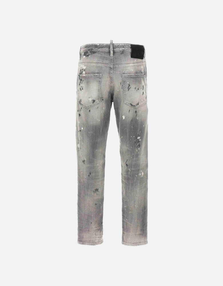 Grey Skater Jeans Paint design