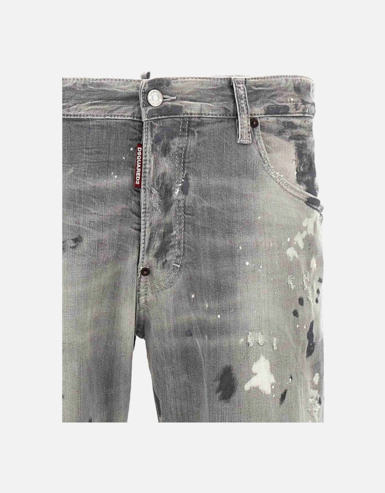 Grey Skater Jeans Paint design