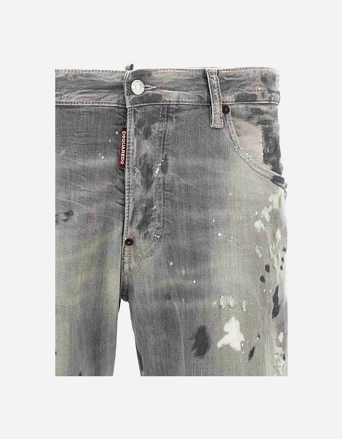 Grey Skater Jeans Paint design