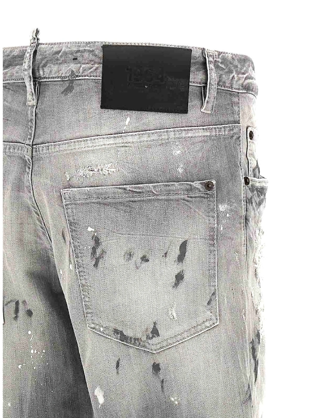 Grey Skater Jeans Paint design