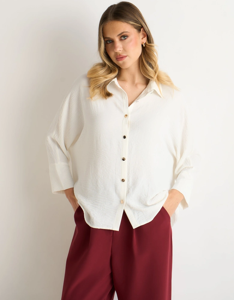 Ivory Kimono Oversized Blouse