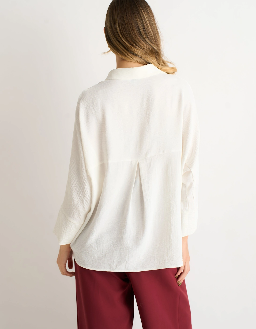 Ivory Kimono Oversized Blouse