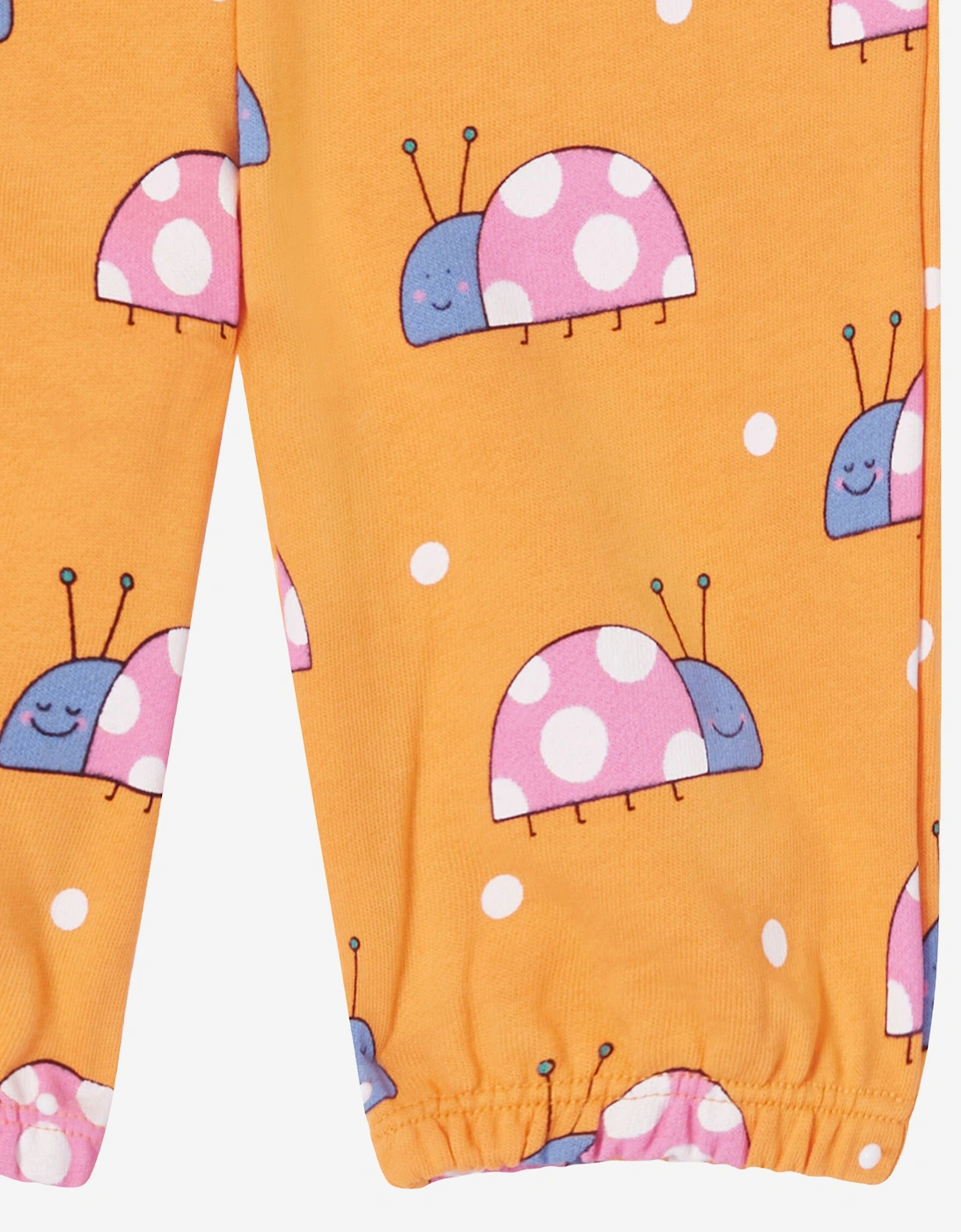 Baby Girls Ladybird Joggers in Orange